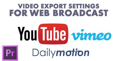 Adapted video rendering settings for best web broadcast