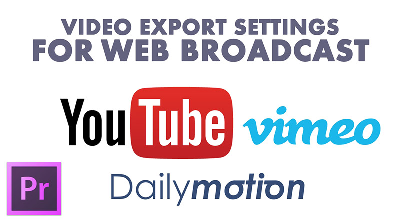 Adapted video rendering settings for best web broadcast