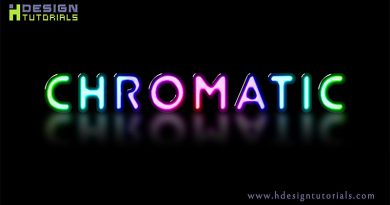 Chromatic text effect in photoshop