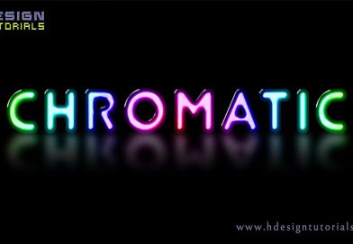 Chromatic text effect in photoshop