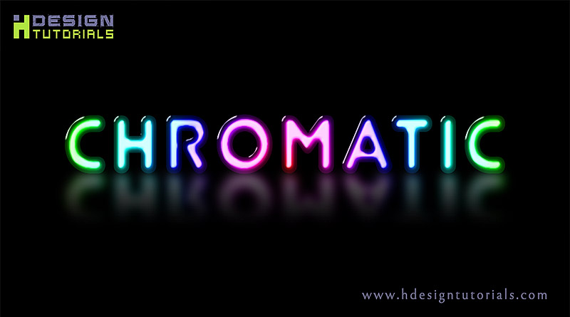 Chromatic text effect in photoshop