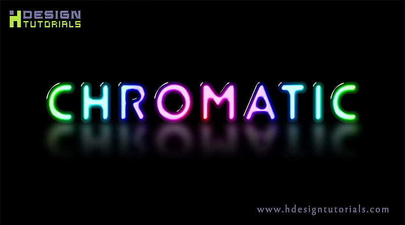 Chromatic Text Effect In Photoshop