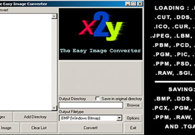 x2y the easy image converter for Windows PCs